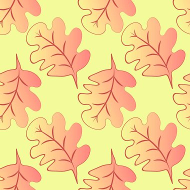 Kare arkaplandaki kusursuz desen - meşe yaprakları - soyutlama, gerçeküstü. Tasarım elemanı. Grafikler, minimalizm. Duvar kağıtları, tekstil, ambalaj, bir web sitesi için arka plan, mobil uygulama veya blog.