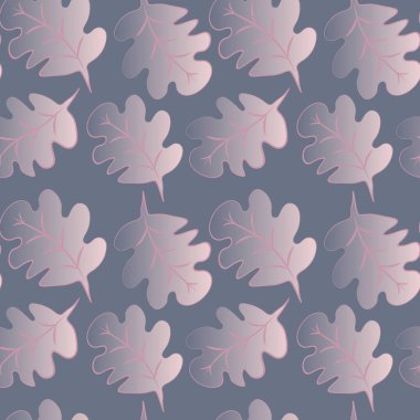 Kare arkaplandaki kusursuz desen - meşe yaprakları - soyutlama, gerçeküstü. Tasarım elemanı. Grafikler, minimalizm. Duvar kağıtları, tekstil, ambalaj, bir web sitesi için arka plan, mobil uygulama veya blog.