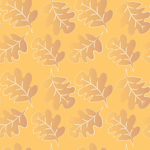 Seamless Pattern Square Background Oak Leaves Abstraction Surreal Design Element — Stockvektor