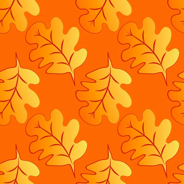 Seamless Pattern Square Background Oak Leaves Abstraction Surreal Design Element — Stockvektor