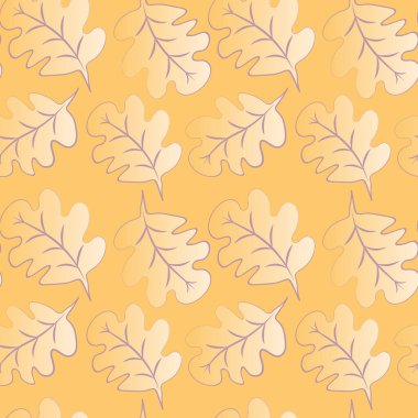 Kare arkaplandaki kusursuz desen - meşe yaprakları - soyutlama, gerçeküstü. Tasarım elemanı. Grafikler, minimalizm. Duvar kağıtları, tekstil, ambalaj, bir web sitesi için arka plan, mobil uygulama veya blog.