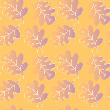 Kare arkaplandaki kusursuz desen - meşe yaprakları - soyutlama, gerçeküstü. Tasarım elemanı. Grafikler, minimalizm. Duvar kağıtları, tekstil, ambalaj, bir web sitesi için arka plan, mobil uygulama veya blog.