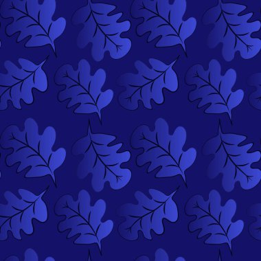 Kare arkaplandaki kusursuz desen - meşe yaprakları - soyutlama, gerçeküstü. Tasarım elemanı. Grafikler, minimalizm. Duvar kağıtları, tekstil, ambalaj, bir web sitesi için arka plan, mobil uygulama veya blog.