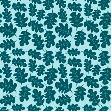 Kare arkaplandaki kusursuz desen - meşe yaprakları - soyutlama, gerçeküstü. Tasarım elemanı. Grafikler, minimalizm. Duvar kağıtları, tekstil, ambalaj, bir web sitesi için arka plan, mobil uygulama veya blog.