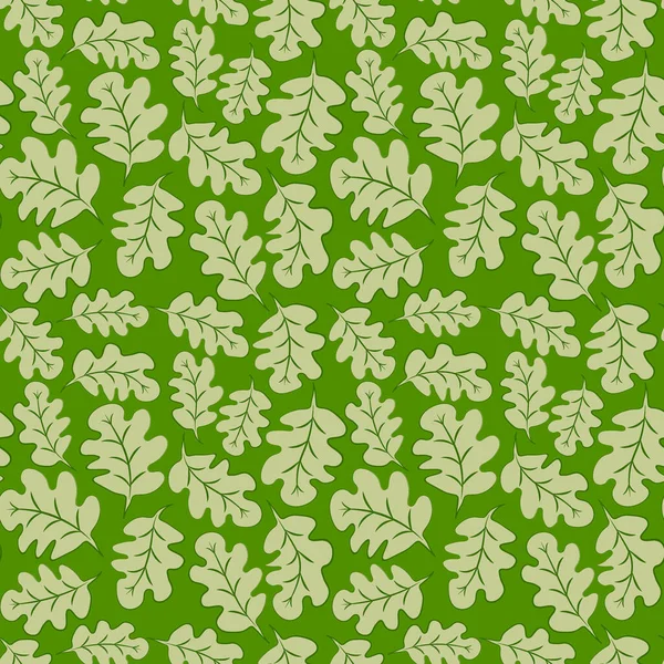 Seamless Pattern Square Background Oak Leaves Abstraction Surreal Design Element — 图库矢量图片