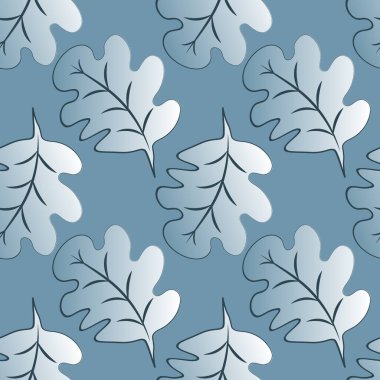 Kare arkaplandaki kusursuz desen - meşe yaprakları - soyutlama, gerçeküstü. Tasarım elemanı. Grafikler, minimalizm. Duvar kağıtları, tekstil, ambalaj, bir web sitesi için arka plan, mobil uygulama veya blog.