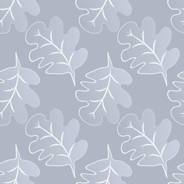 Kare arkaplandaki kusursuz desen - meşe yaprakları - soyutlama, gerçeküstü. Tasarım elemanı. Grafikler, minimalizm. Duvar kağıtları, tekstil, ambalaj, bir web sitesi için arka plan, mobil uygulama veya blog.