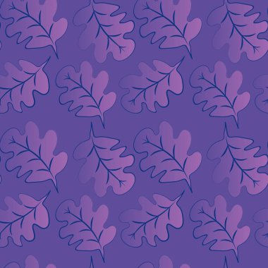 Kare arkaplandaki kusursuz desen - meşe yaprakları - soyutlama, gerçeküstü. Tasarım elemanı. Grafikler, minimalizm. Duvar kağıtları, tekstil, ambalaj, bir web sitesi için arka plan, mobil uygulama veya blog.