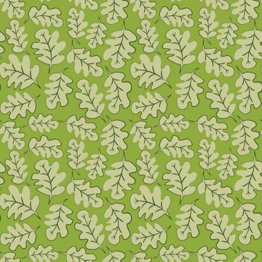 Kare arkaplandaki kusursuz desen - meşe yaprakları - soyutlama, gerçeküstü. Tasarım elemanı. Grafikler, minimalizm. Duvar kağıtları, tekstil, ambalaj, bir web sitesi için arka plan, mobil uygulama veya blog.