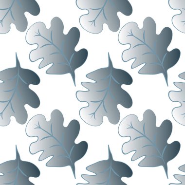 Kare arkaplandaki kusursuz desen - meşe yaprakları - soyutlama, gerçeküstü. Tasarım elemanı. Grafikler, minimalizm. Duvar kağıtları, tekstil, ambalaj, bir web sitesi için arka plan, mobil uygulama veya blog.