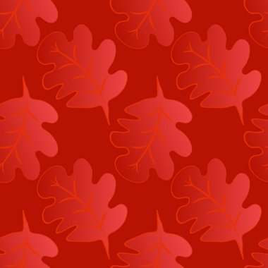 Kare arkaplandaki kusursuz desen - meşe yaprakları - soyutlama, gerçeküstü. Tasarım elemanı. Grafikler, minimalizm. Duvar kağıtları, tekstil, ambalaj, bir web sitesi için arka plan, mobil uygulama veya blog.