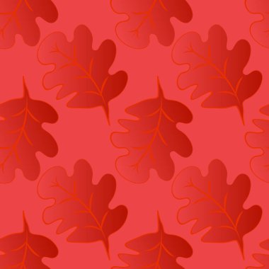 Kare arkaplandaki kusursuz desen - meşe yaprakları - soyutlama, gerçeküstü. Tasarım elemanı. Grafikler, minimalizm. Duvar kağıtları, tekstil, ambalaj, bir web sitesi için arka plan, mobil uygulama veya blog.