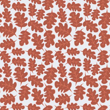 Kare arkaplandaki kusursuz desen - meşe yaprakları - soyutlama, gerçeküstü. Tasarım elemanı. Grafikler, minimalizm. Duvar kağıtları, tekstil, ambalaj, bir web sitesi için arka plan, mobil uygulama veya blog.