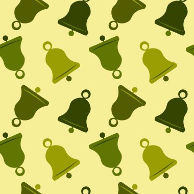 Kare arkaplanda kusursuz bir desen, bir çan. Kitapların, defterlerin, kartpostalların, iç malzemelerin dizayn unsurları. Duvar kağıtları, tekstil, ambalaj, bir web sitesi için arka plan, mobil uygulama veya blog. Feng Shui, ilk çağrı,