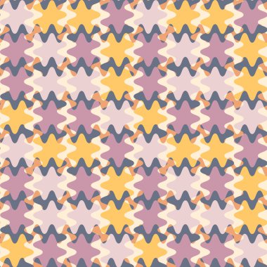 Kare arkaplandaki pürüzsüz desen farklı renkli noktalardan yapılmış bir yama işidir.