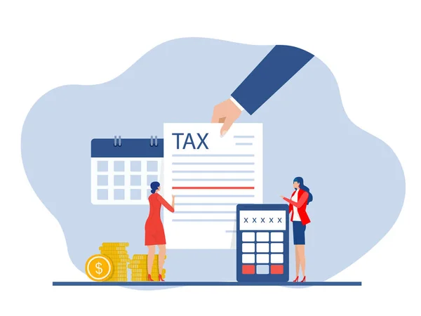 Yazısı Vergi Vergisi Evrak Işleri Mali Araştırma Raporu Vergi Beyannamesinin — Stok Vektör