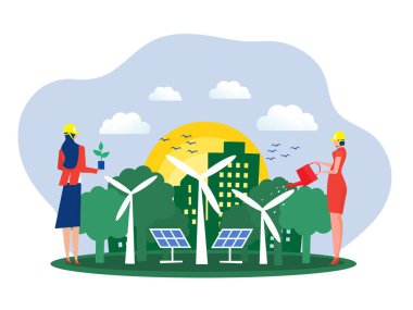 İnsanlar temiz enerji ya da ESG doğa korumasını, doğa koruma kavramını çevre kavramını, hava üretmek için ağaç dikmeyi, dünyanın çevresini daha iyi hale getirmeyi kullanıyorlar..