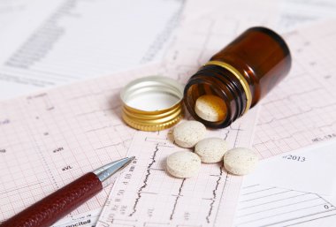 Pills prescribed to prevent heart disease clipart