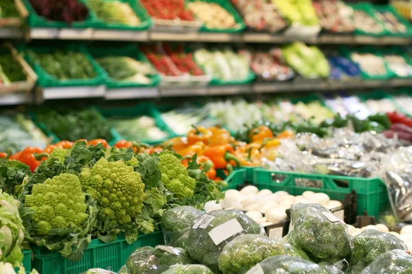 Friss zöldség, piac — Stock Fotó