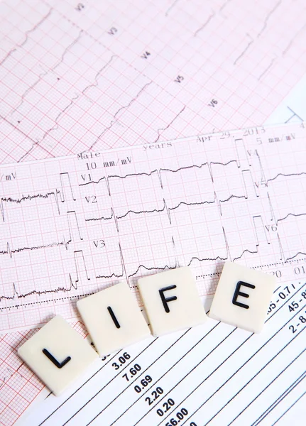 Ekg für das Leben — Stockfoto