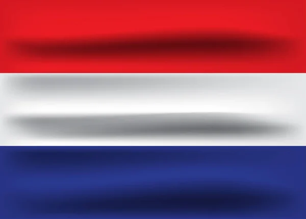 Nederland Vlag Met Creatieve Ontwerp Vector Vrije Vector — Stockvector