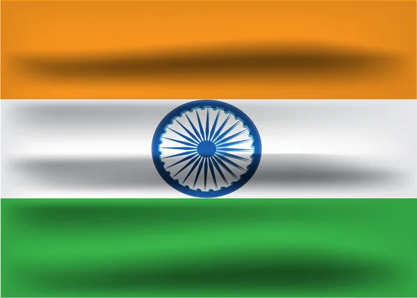 Indien Flagge Mit Kreativem Design Vektor Free Vector — Stockvektor