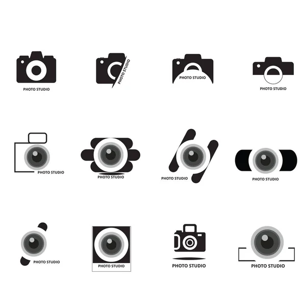 Set Logo Pour Studio Photographie Free Vector — Image vectorielle