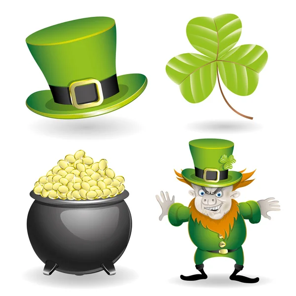 Set of St Patrick — Stock Vector