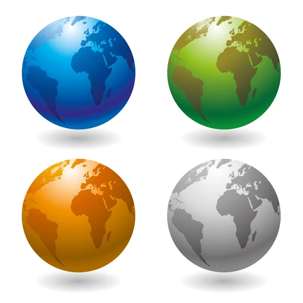 Vector globe icon. — Stock Vector