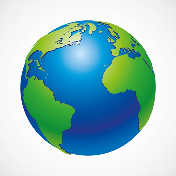 Vector globe icon. — Stock Vector