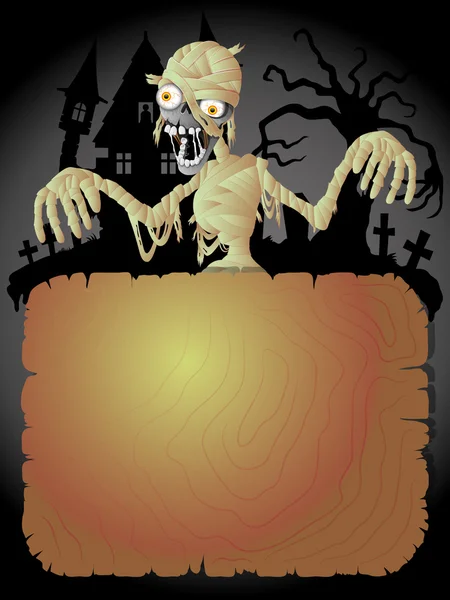 Ilustración Halloween. Zombie. . — Archivo Imágenes Vectoriales