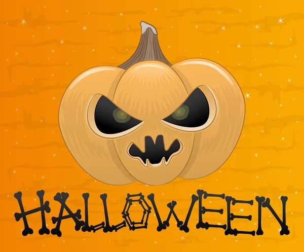 Ilustración Halloween. Calabaza de Halloween . — Vector de stock