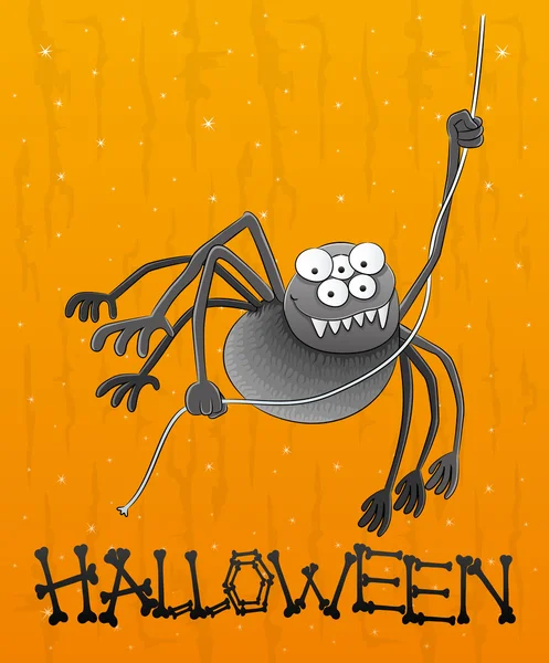 Illustration Halloween. Araignée . — Image vectorielle