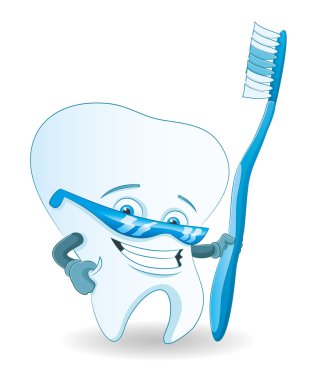 vektör çizim. diş.