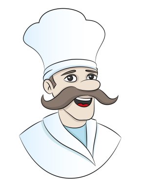 Beyaz arka plan üzerinde pişirmek.