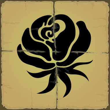 vektör çizim. Gül.