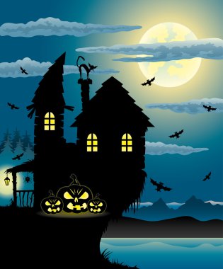 resimde. Cadılar Bayramı.