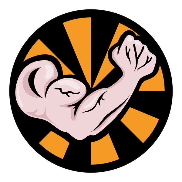 Значок силы на белом
.