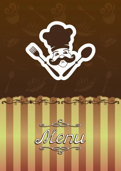 Ilustração do menu para restaurante, café . — Vetor de Stock