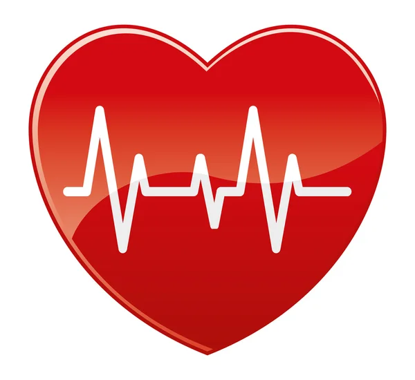 Ikona medycznych. bicie serca. — Wektor stockowy