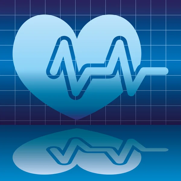 Медицинская икона. Сердцебиение . — стоковый вектор