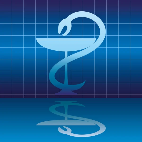 Medical icon. Snake. — Stock Vector
