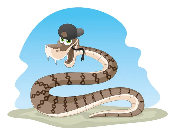 Ilustração vetorial. Serpente — Vetor de Stock