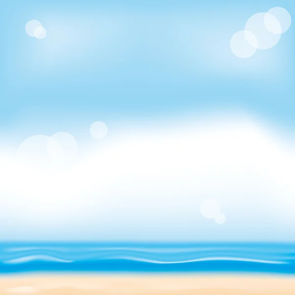 Illustration de plage tropicale . — Image vectorielle