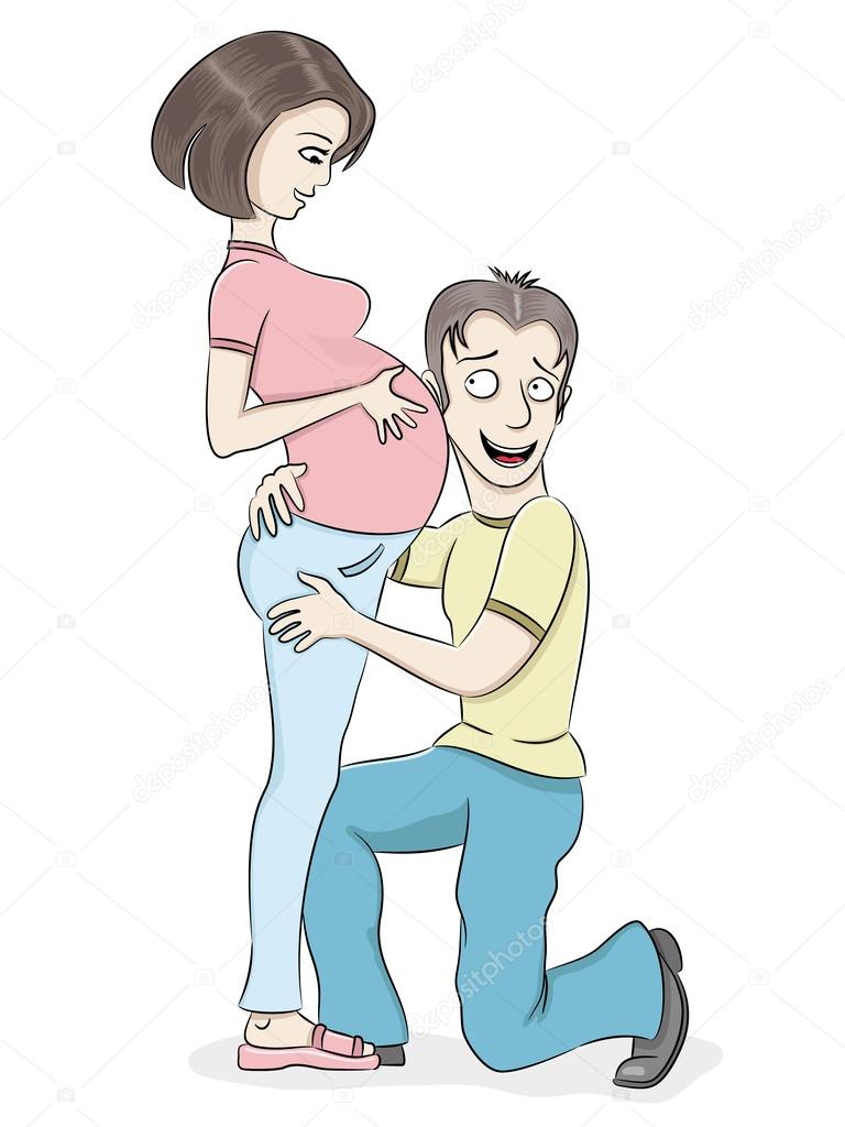Vector illustration. Pregnancy