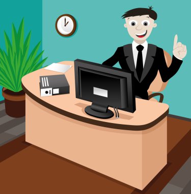 vektör çizim. iş adamı.