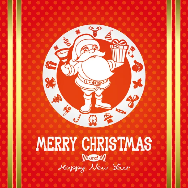 Merry Christmas poster. — Stock Vector