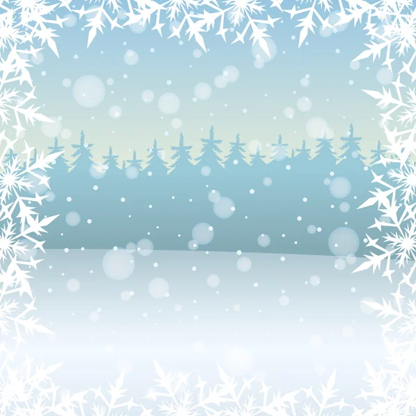 Winter background. — Stock Vector