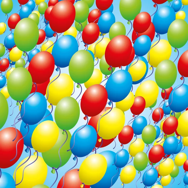 Luftballons Hintergrund. — Stockvektor