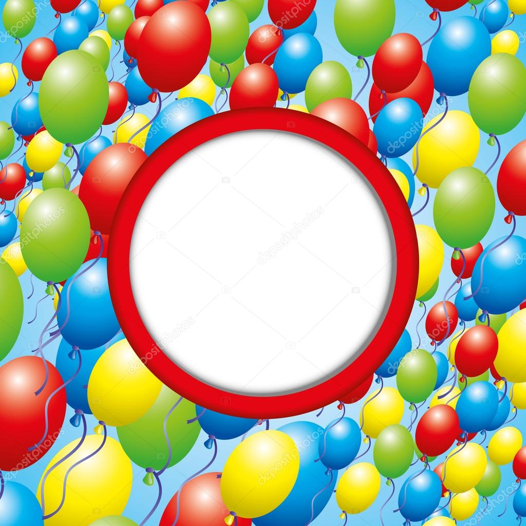 Balloons background for your text.